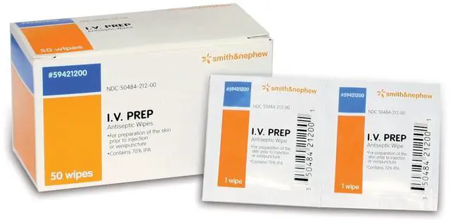 Main image of I.V. PREP Antiseptic Wipes 50 Count