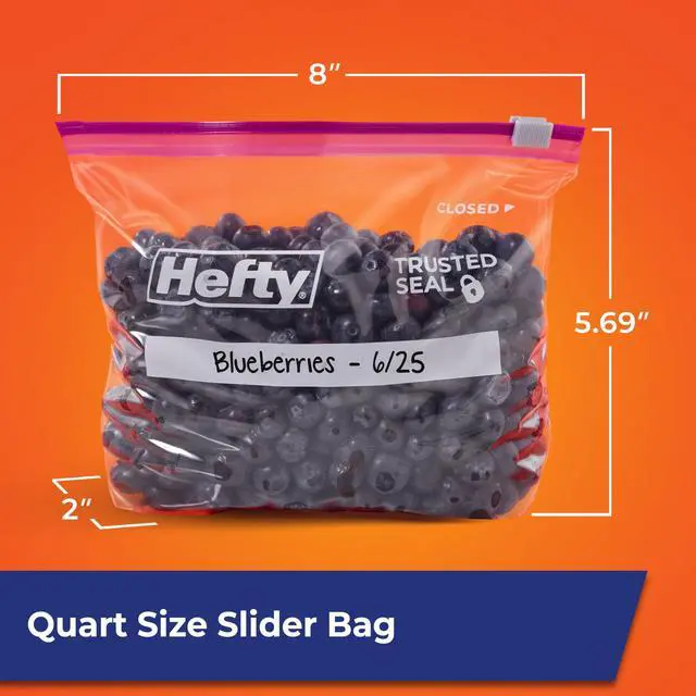 Alt view image 5 of 6 - Slider Storage Bags, Quart Size, 78 Count