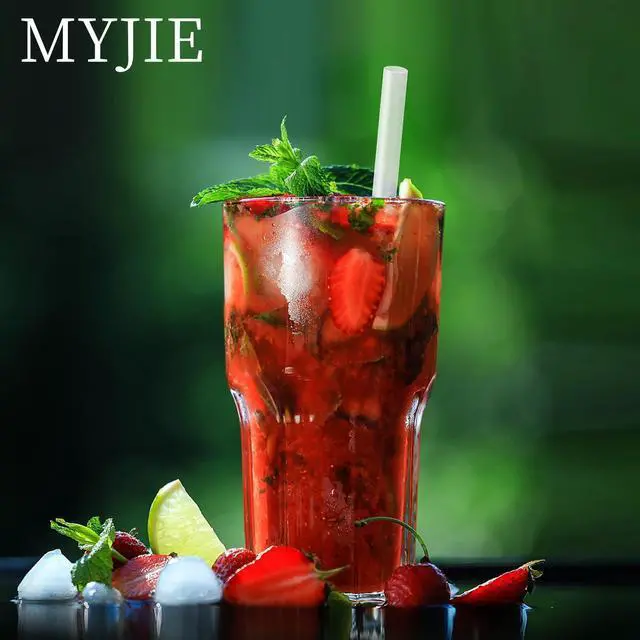 Alt view image 4 of 7 - 100 Pcs Clear Boba Straws Smoothie Straws,Individually Wrapped Disposable Plastic Jumbo Large Wide-mouthed Milkshake Drinking Straws(0.43" Diameter and 9.45" long)