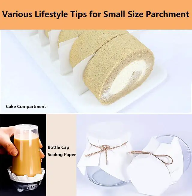 Alt view image 7 of 7 - 100Pcs 6" x 6" Unbleached Parchment Paper, Burger Patty Paper, Non-Stick Squares Wax Paper Sheets for Seperating Patty, Cookies, Baking, Wrapping Candies