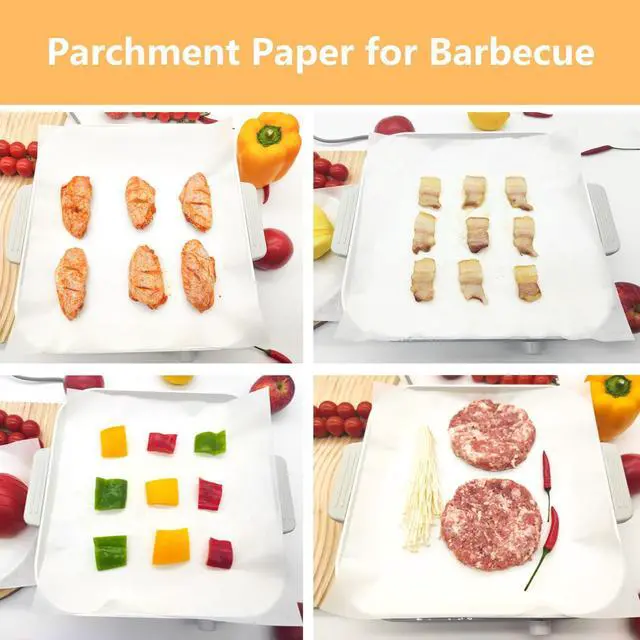 Alt view image 7 of 7 - 8x8 in Parchment Paper Sheets, White Parchment Paper for Baking, Square Baking Paper Sheets, Wax Paper Squares, Precut Parchment Sheets for Cookies, Air Fryer, Grilling Rack, Oven