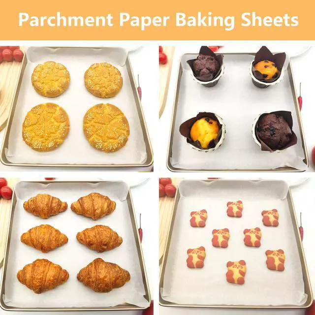 Alt view image 6 of 7 - 8x8 in Parchment Paper Sheets, White Parchment Paper for Baking, Square Baking Paper Sheets, Wax Paper Squares, Precut Parchment Sheets for Cookies, Air Fryer, Grilling Rack, Oven