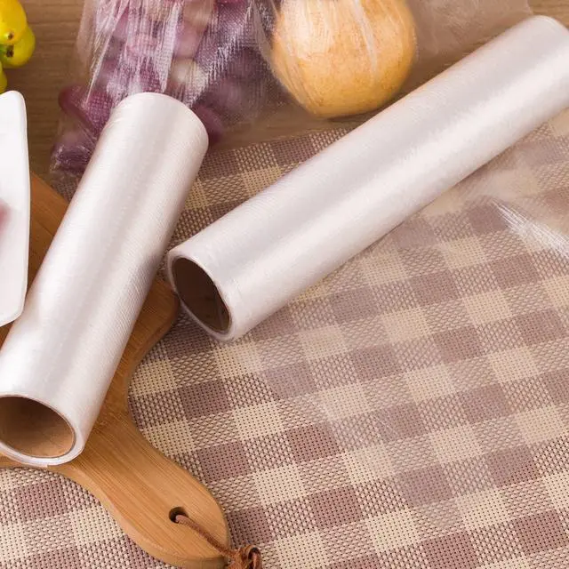 Alt view image 6 of 7 - 12 x 16 Food Storage Bags Clear Plastic Produce Bag, Disposable Plastic Bags for Food Vegetable 1 Roll, 350pcs on a Roll
