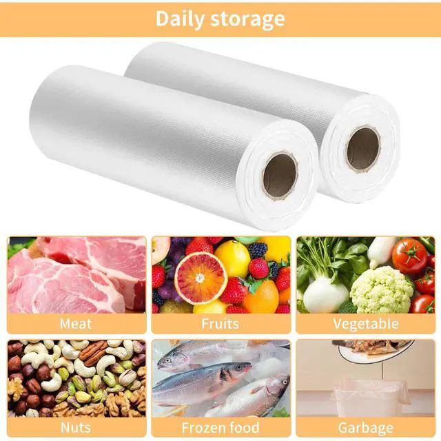 Alt view image 4 of 7 - Food Storage Bags, 12" x 16" Clear Plastic Produce Bags, for Food, Fruit, Vegetable, Kitchen, Refrigerator Storage, 350 Bags/Roll (1 Roll)