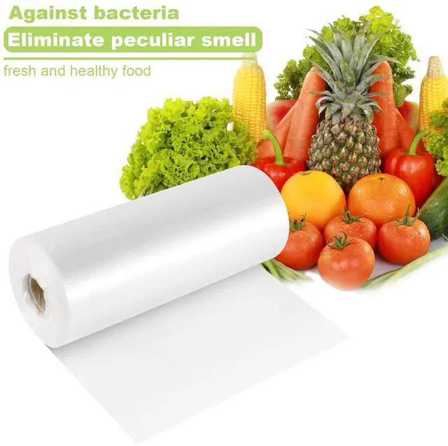 Alt view image 5 of 7 - Food Storage Bags, 1 Roll 12 x 16 Plastic Produce Bag on a Roll Fruits, Vegetable, Bread, Food Storage Clear Bags, 350 Bags