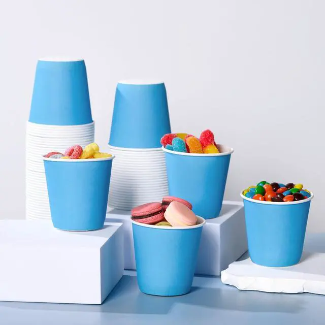 Alt view image 6 of 7 - 3oz Disposable Paper Cups 1200Pack, Small Bathroom Cups Bulk, Small Blue Paper Mouthwash Tumblers Perfect for Bathroom, Party, Picnic, Travel and Events