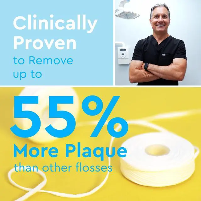 Alt view image 3 of 6 - Expanding Floss, Premium Woven Dental Floss with Natural Plant-Based Wax, Soft on Teeth & Gums, Original Coconut & Citrus Scent, PTFE & PFAS Free, Cruelty Free (2-Pack, 30 Yards Each)