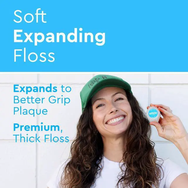 Alt view image 2 of 6 - Expanding Floss, Premium Woven Dental Floss with Natural Plant-Based Wax, Soft on Teeth & Gums, Original Coconut & Citrus Scent, PTFE & PFAS Free, Cruelty Free (2-Pack, 30 Yards Each)
