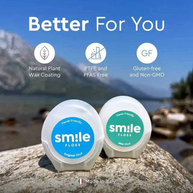 Alt view image 5 of 6 - Expanding Floss, Premium Woven Dental Floss with Natural Plant-Based Wax, Soft on Teeth & Gums, Original Coconut & Citrus Scent, PTFE & PFAS Free, Cruelty Free (2-Pack, 30 Yards Each)