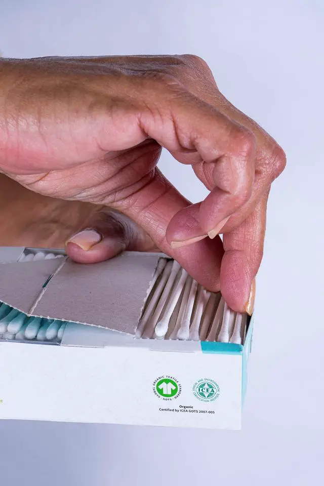 Alt view image 4 of 6 - 100% Certified Organic Cotton Swabs - No Man-Made Materials, 200 Count, White