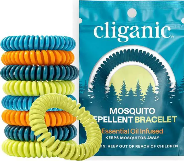 Main image of 25 Pack Mosquito Repellent Bracelets for Adults & Kids - Natural DEET-Free Bands, Individually Wrapped