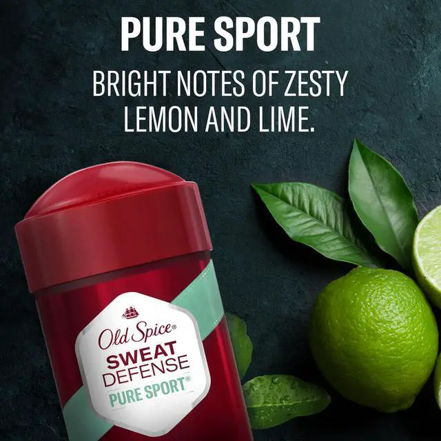 Alt view image 7 of 7 - Antiperspirant and Deodorant for Men, 24/7 Sweat and Odor Protection, Legendary Fragrance, Sweat Defense, Pure Sport Plus, 2.6 oz