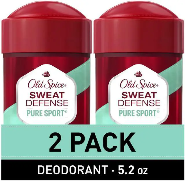 Main image of Antiperspirant and Deodorant for Men, 24/7 Sweat and Odor Protection, Legendary Fragrance, Sweat Defense, Pure Sport Plus, 2.6 oz Twin Pack