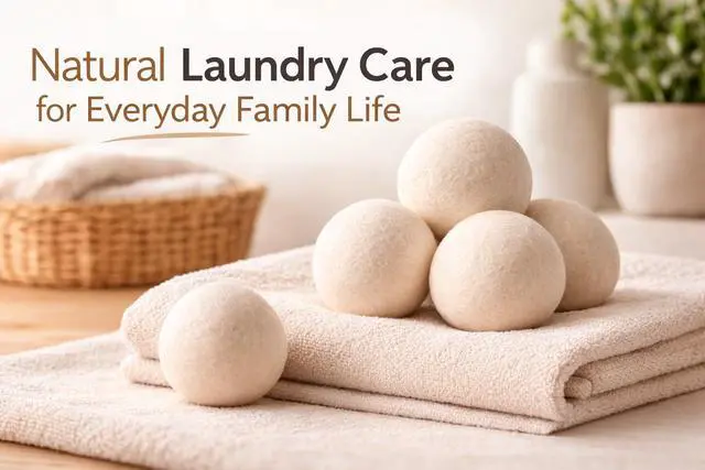 Alt view image 7 of 7 - Wool Dryer Balls 6 Pack, 100% New Zealand Wool, Reusable Dryer Balls for Laundry, Natural Fabric Softener, Helps Reduce Drying Time, Wrinkles & Static Cling, 2.6 Inch