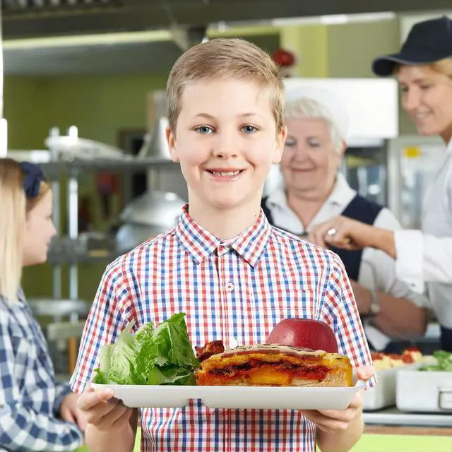 Alt view image 7 of 7 - 100% Compostable 5 Compartment Paper Plates, 100 Pack, 12.5 x 8.6 inch Disposable School Lunch Trays, Eco-Friendly Bagasse Plates for Buffet, and Party