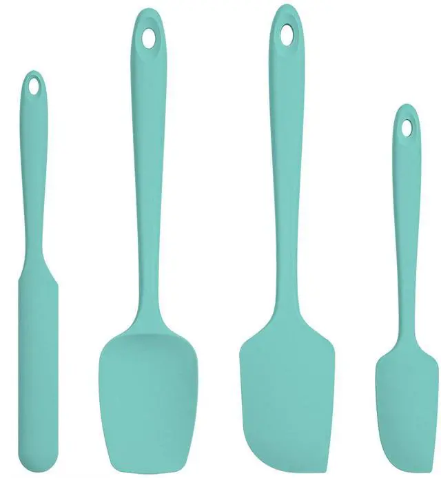 Main image of Silicone Spatula Set with 600 Degrees Fahrenheit Heat Resistant (Teal/Aqua Sky)