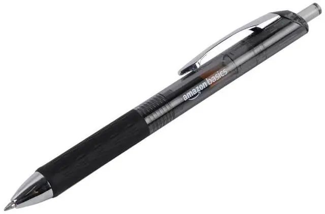 Alt view image 2 of 5 - Retractable Gel Pens, Fine Point 0.7mm, Smooth Writing, Black, No Smudge, School and Office Supplies, 12-Pack