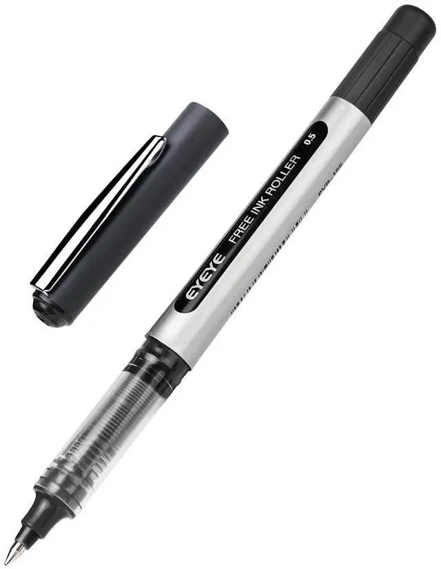 Alt view image 3 of 7 - 0.5mm Black Pens 12 Pack, Extra Fine Point Rollerball Pen Quick Dry, Liquid Ink Pens Fine Point Smooth Writing Pen for Journaling, Note Taking, Office, School Supplies