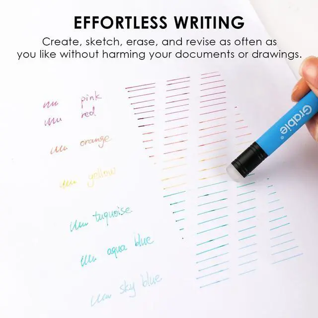 Alt view image 3 of 7 - Erasable Gel Pens, Medium Point 0.7 mm Erasable Pens, Make Mistakes Disappear for Drawing Writing Planner, Pack of 9 Assorted Colors(Rustic Reverie)