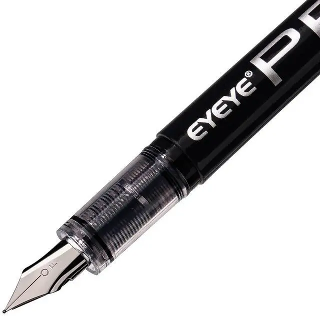 Alt view image 2 of 4 - Disposable Fountain Pens Fine Point, 8 Pack Black Pens for Writing, Stainless Steel Nib, Smooth Writing for Journaling, Drafting, Sketching, Doodling & Office Supplies