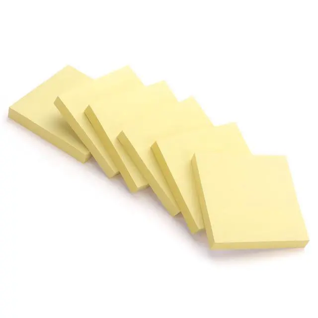 Alt view image 3 of 7 - Sticky Notes 3x3 Self-Stick Notes Yellow Color 6 Pads, 100 Sheets/Pad (Yellow)