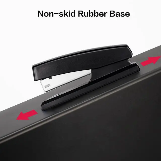 Alt view image 5 of 6 - Deli Stapler, Desktop Staplers with 640 Staples, 25 Sheet Capacity, Black
