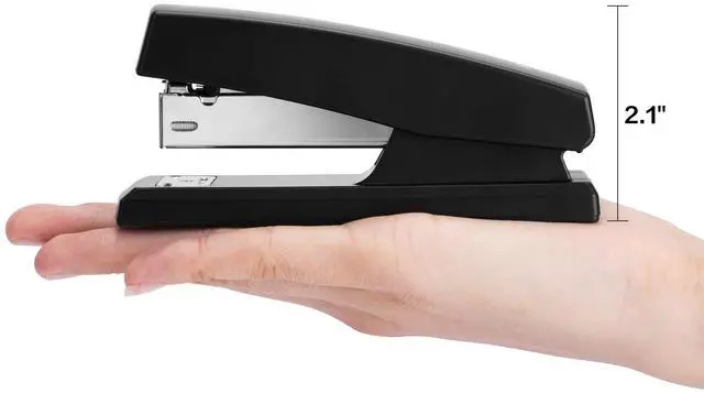 Alt view image 6 of 6 - Deli Stapler, Desktop Staplers with 640 Staples, 25 Sheet Capacity, Black