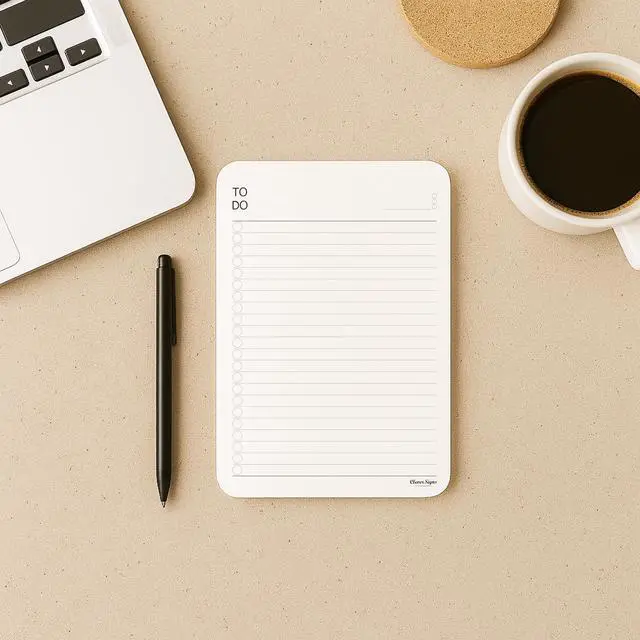 Alt view image 4 of 7 - To Do List Notepad (2 Pack, 50 Sheets Each) A5 Size (8.3"x5.8") Premium Thick Paper With Cardboard Back Support, Undated Daily Planner Notepad, Daily To Do List Notebook, Ruled Pages, Checkboxes
