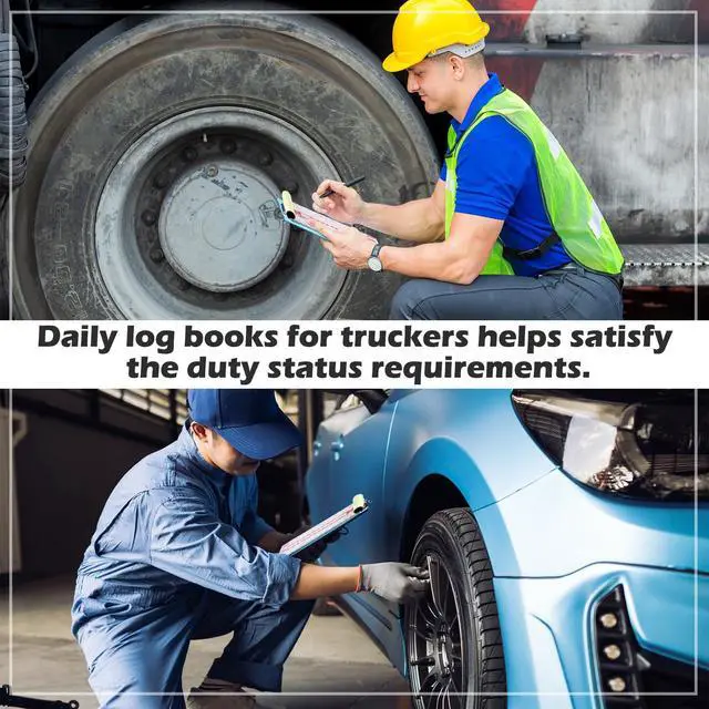 Alt view image 3 of 6 - 10 Pack 2026 2027 New Log Book for Truck Drivers 8.5" x 5.5" Daily Log Book with Detailed Driver Vehicle Inspection Report Recap for Truck, 2-ply Carbonless (Typical)