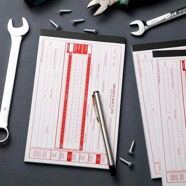 Alt view image 5 of 6 - 10 Pack 2026 2027 New Log Book for Truck Drivers 8.5" x 5.5" Daily Log Book with Detailed Driver Vehicle Inspection Report Recap for Truck, 2-ply Carbonless (Typical)