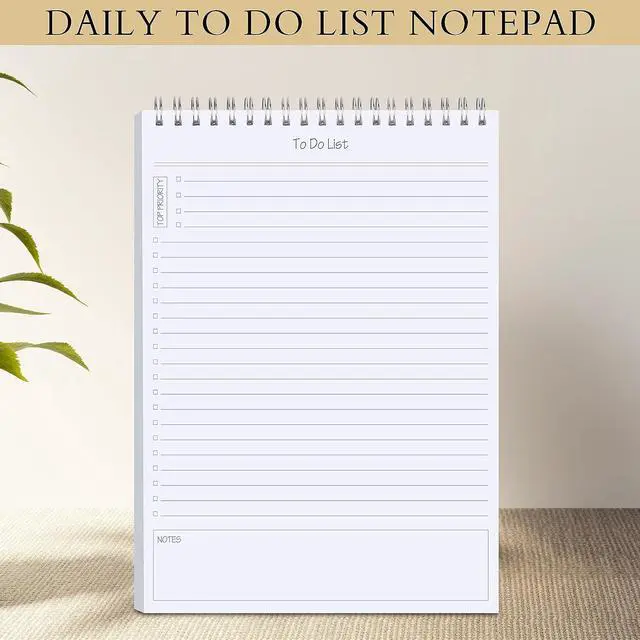 Alt view image 6 of 7 - to Do List Notepad 3pcs/Set - Daily Planner Notepad Undated 60 Sheets Tear Off, 5.5" x 8.3" Planning Pad Checklist Productivity Note Pad for Work and Personal Organized