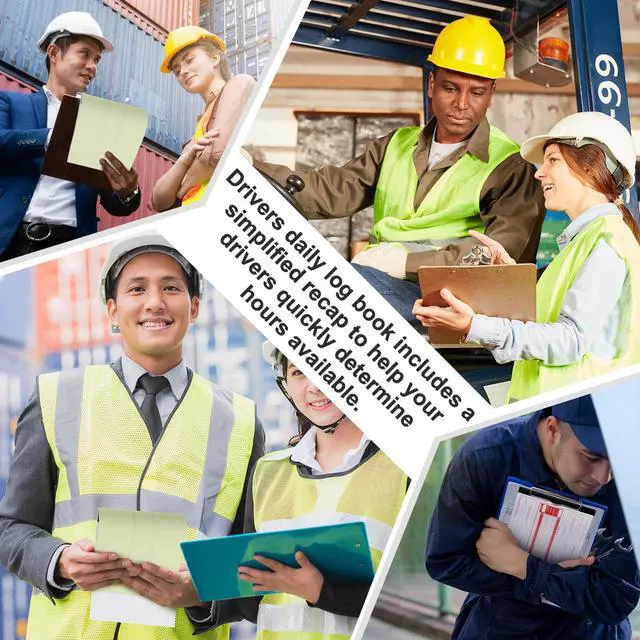 Alt view image 4 of 6 - 10 Pack 2026 2027 New Log Book for Truck Drivers 8.5" x 5.5" Daily Log Book with Detailed Driver Vehicle Inspection Report Recap for Truck, 2-ply Carbonless (Typical)
