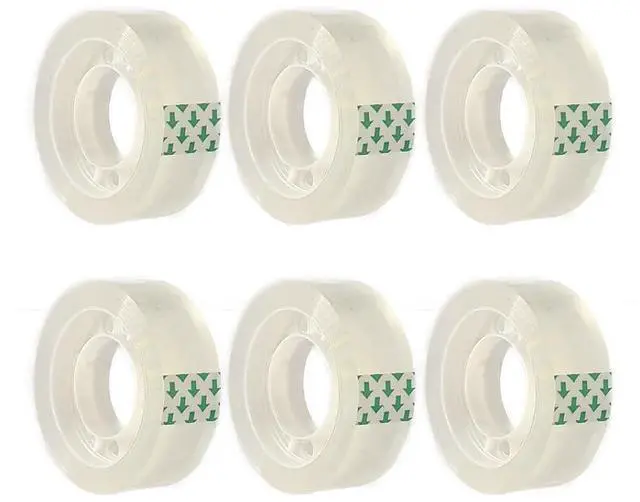 Main image of 6 Rolls Transparent Tape Refills Rolls, Clear Tape, 3/4 x 1000 in, 1 in Core Gift Wrapping Tape for Office, Home, School