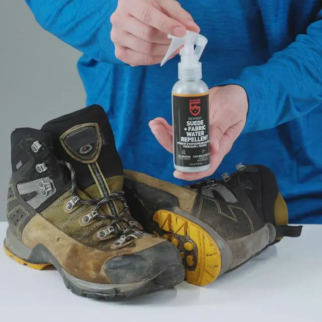Alt view image 5 of 7 - Revivex Suede Hiking and Work Boot Cleaner and Conditioning Kit, Waterproof Breathable Gore-Tex, Includes Soap, Water Repellent, Brush to Remove Dirt, Eraser Reduces Scuffs, 1 Pack