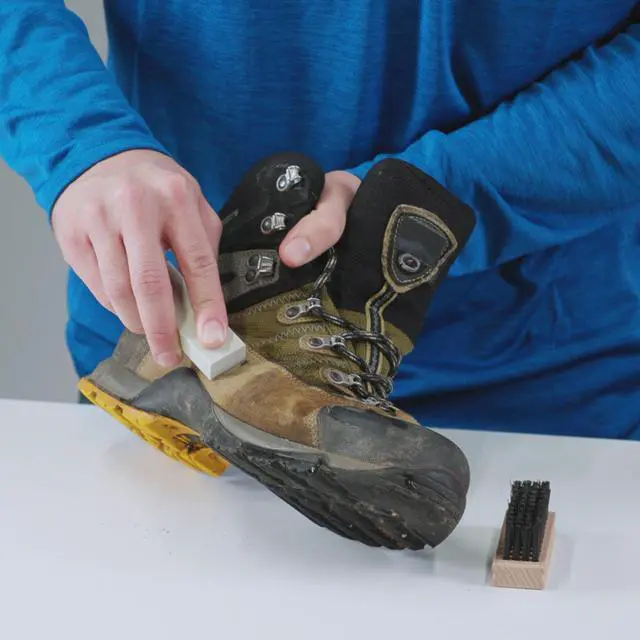 Alt view image 6 of 7 - Revivex Suede Hiking and Work Boot Cleaner and Conditioning Kit, Waterproof Breathable Gore-Tex, Includes Soap, Water Repellent, Brush to Remove Dirt, Eraser Reduces Scuffs, 1 Pack