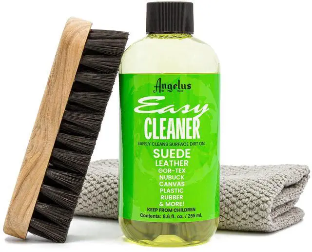 Main image of Shoe Cleaner Kit, 8.6 Oz, Brush, Towel - Professional Sneakers, Leather, Nubuck, Suede Shoe Cleaner Kit - Safe on All Fabrics, Gentle Yet Powerful leaning Formula - Made in USA
