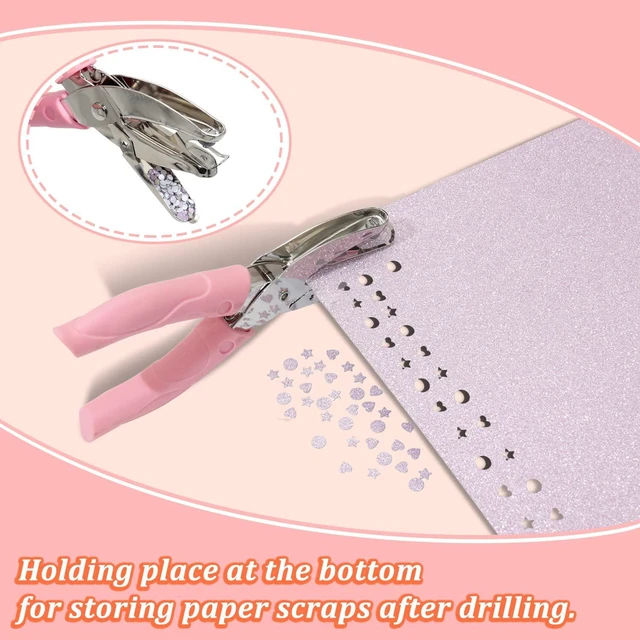 Alt view image 4 of 7 - 3 Pcs Metal Handheld Paper Punch Single-Hole Punch for DIY Craft | Single-Hole Tag Punches with Plastic Handle for 3 Size Circle Holes for DIY Crafts, Tags & Card Making, Etc