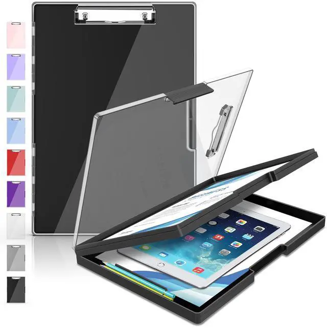 Main image of Clipboard with Storage, Heavy Duty Cleaview Clip Boards 8.5x11 with Dual Storage, Dry Erase Plastic Nursing Clipboard, High Capacity Clipboards Folder for Teacher Nurse, School & Office Supplies