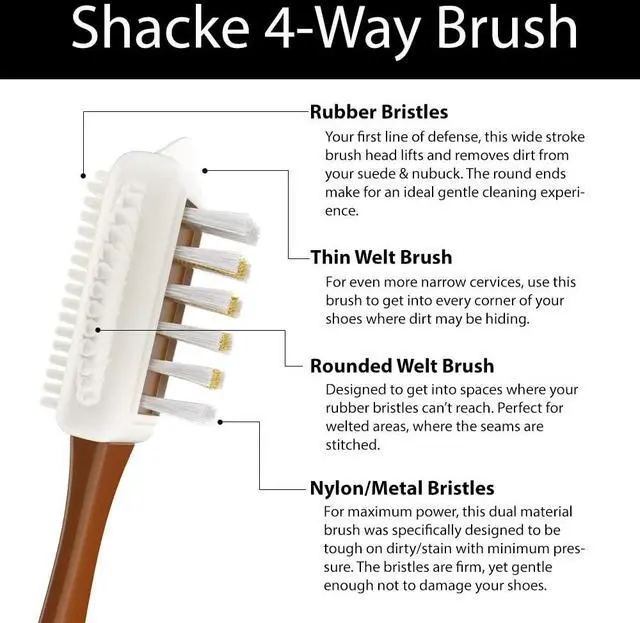 Alt view image 4 of 6 - Suede & Nubuck 4-Way Leather Brush Cleaner