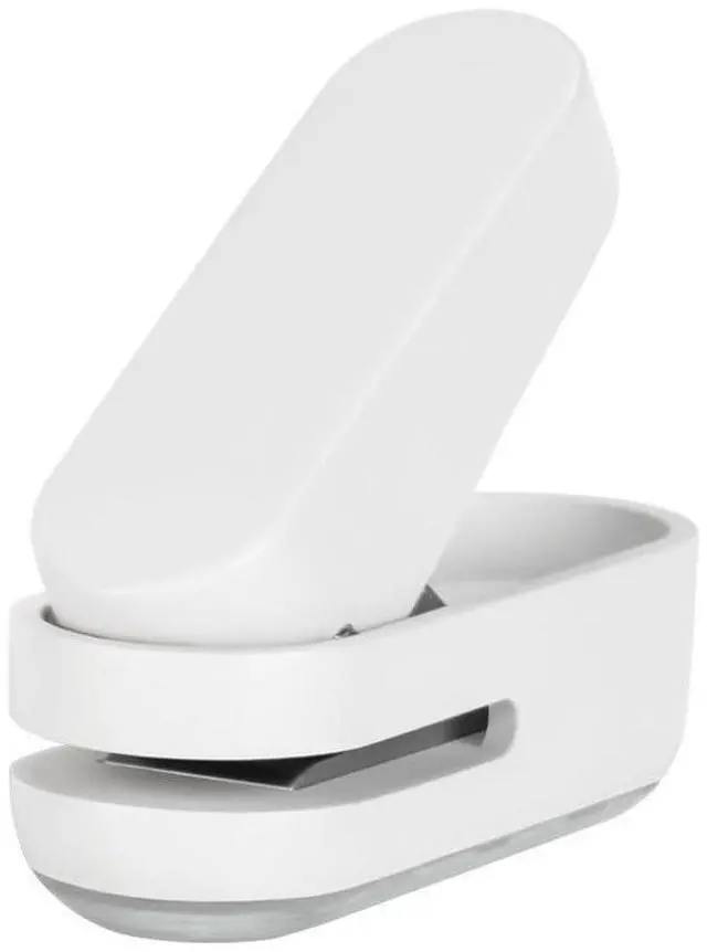 Main image of Mini Small Hole Puncher White Color, 10 Sheet Paper Capacity Single Hole Puncher for Office Use Or Gift for Students (White)