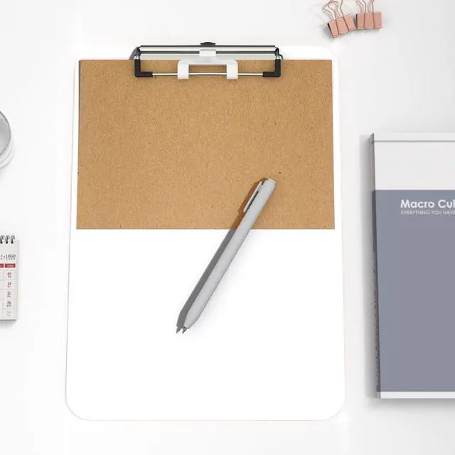 Alt view image 7 of 7 - Plastic Clipboard, White 8.5x11" Clipboard, A4 Letter Size Clipboards for Nurses, Students, Office and Women, Clipboard with Pen Holder and Low Profile Clip, Size 12.5 x 9 Inch(White)