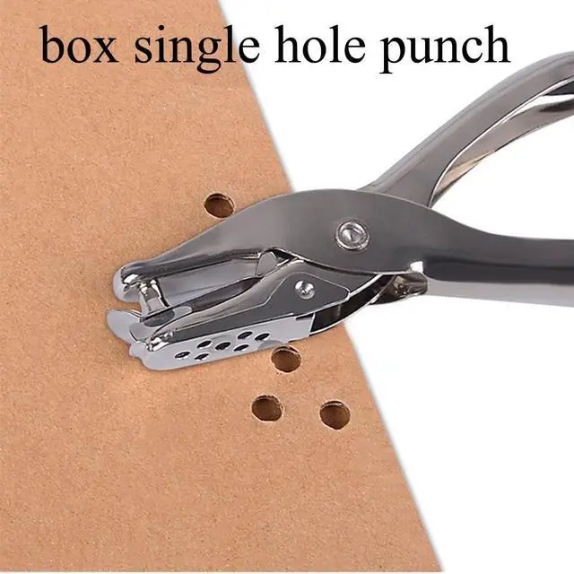 Alt view image 5 of 7 - Paper Puncher Single Hole Punch Metal Circle Punches Hand Craft Sheet Scrapbooking Loose Leaf Paper Punching 6mm for School Office Home Study