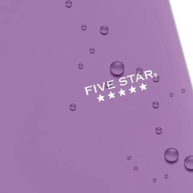 Alt view image 6 of 7 - Spiral Notebook + Study App, 5 Subject, College Ruled Paper, 8-1/2" x 11", 200 Sheets, Fights Ink Bleed, Water Resistant Cover, Amethyst Purple (38748)
