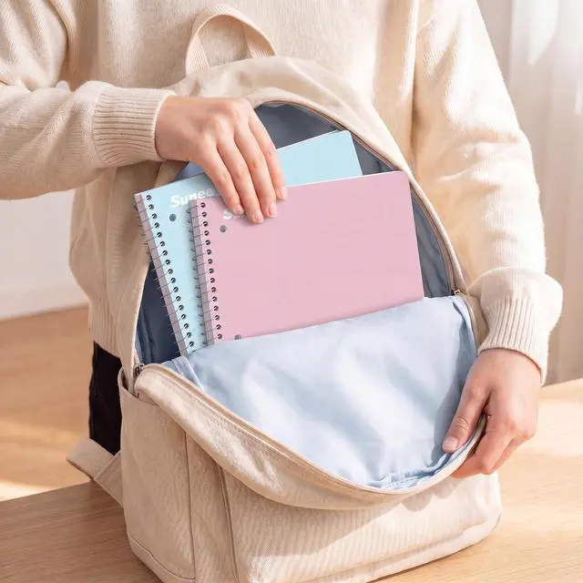 Alt view image 6 of 7 - Spiral Notebooks, 3 Pack, 1-Subject, College Ruled Paper, 8" x 10-1/2", 70 Sheets per Notebook, Assorted Pastel Colors Spiral Notebooks for School