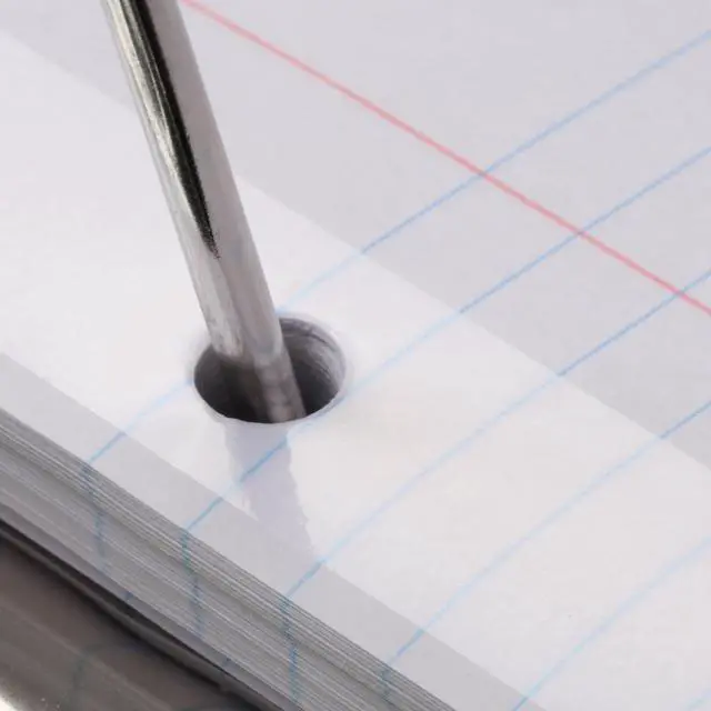 Alt view image 6 of 6 - Reinforced Filler Paper, 8 x 10.5 Inch, Wide Rule, 3 Hole Punched, Lined Loose Leaf Paper for Ring Binders, 100 Sheets, White (1002098)