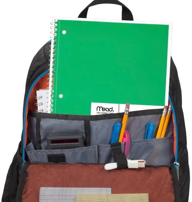 Alt view image 5 of 6 - Spiral Notebook, 6 Pack, 1 Subject, Wide Ruled Paper, 7-1/2" x 10-1/2", 70 Sheets per Notebook, Colors Will Vary (930201-ECM25)