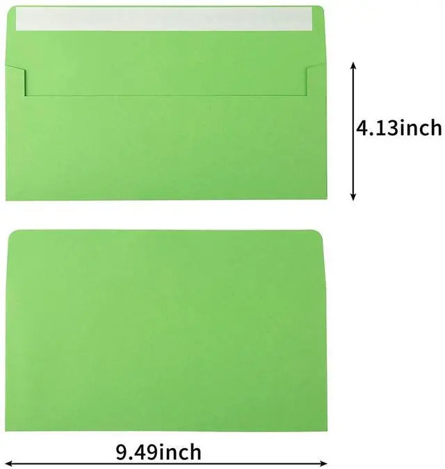 Alt view image 2 of 7 - 50 Pack Colorful #10 Business Envelopes Self Seal Letter Envelope