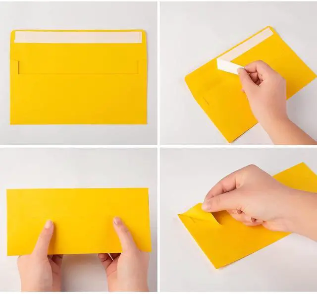 Alt view image 3 of 7 - 50 Pack Colorful #10 Business Envelopes Self Seal Letter Envelope
