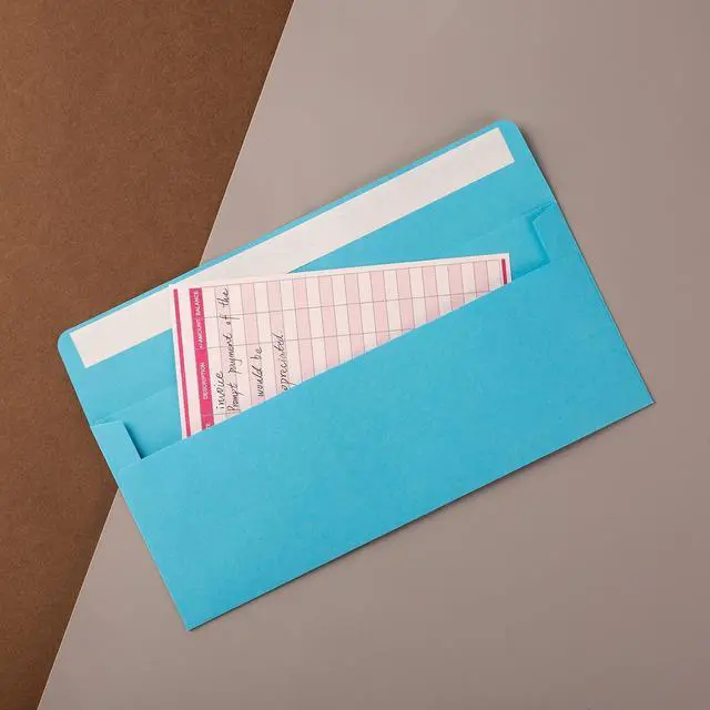 Alt view image 7 of 7 - 50 Pack Colorful #10 Business Envelopes Self Seal Letter Envelope