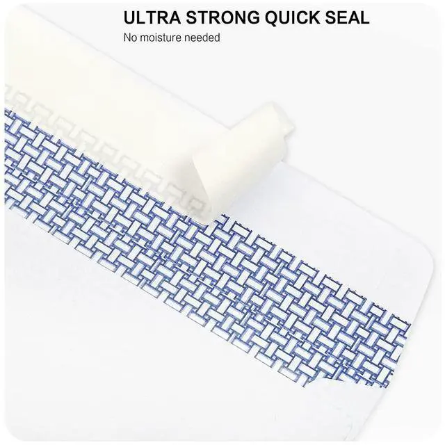Alt view image 5 of 7 - 1000 Pack #10 Single Left Window SELF Seal Security Envelopes, Designed for QuickBooks Invoices & Business Statements, Computer Printed Checks Peel and Seal Flap, Size 4-1/8 x 9-1/2 Inches, 24 LB